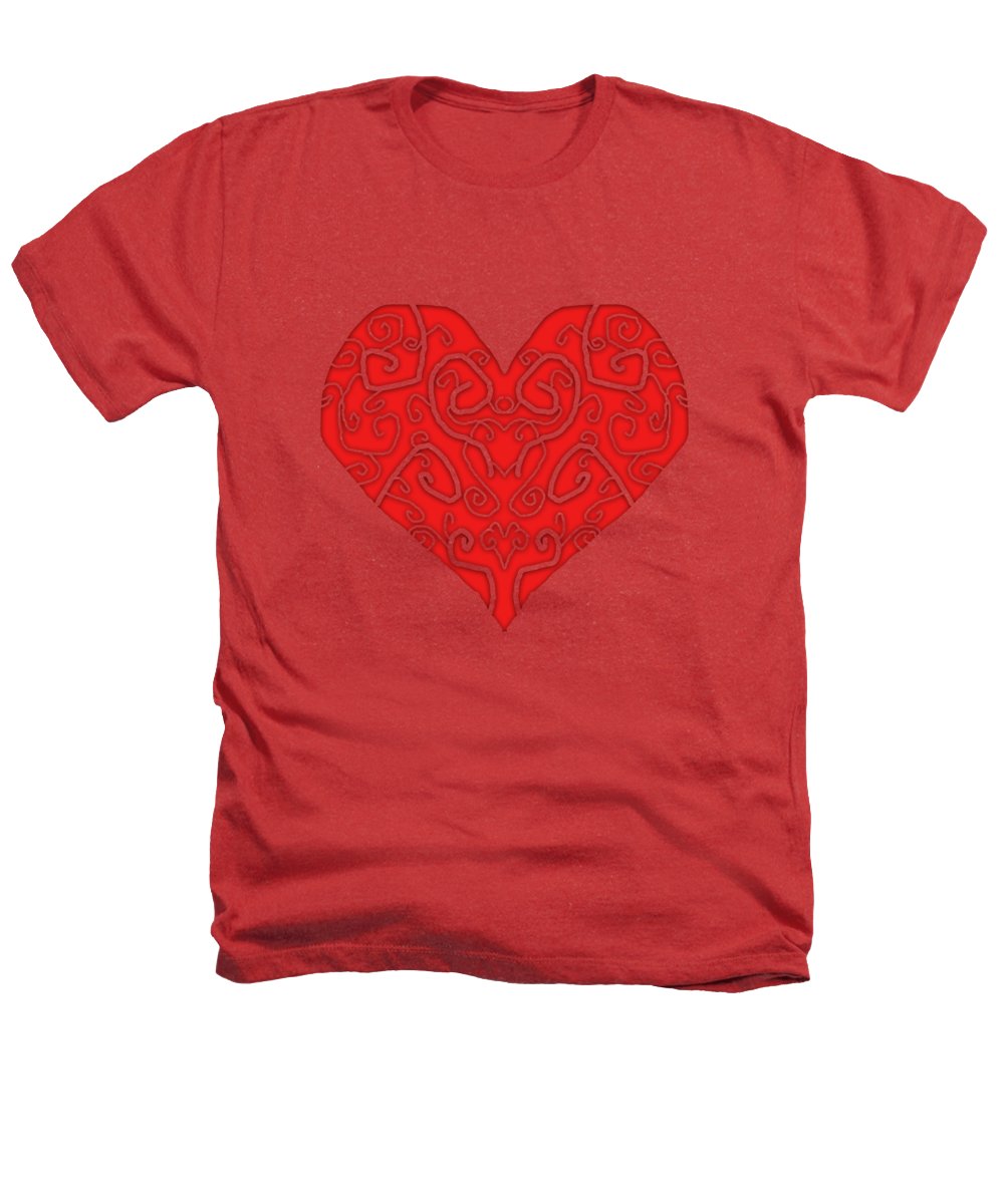 Heart Swirls - Heathers T-Shirt