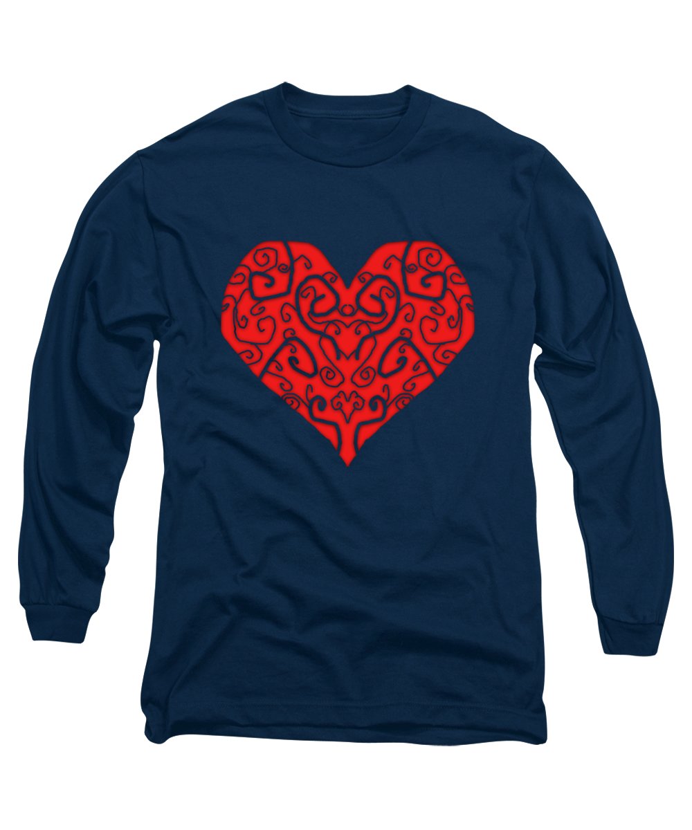Heart Swirls - Long Sleeve T-Shirt