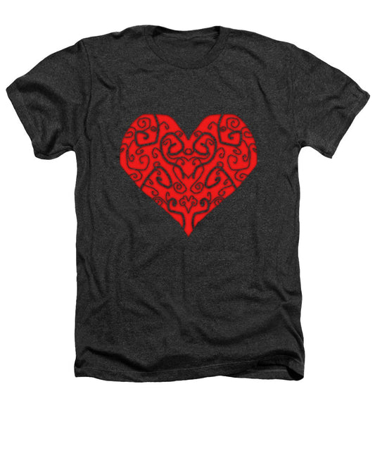 Heart Swirls - Heathers T-Shirt