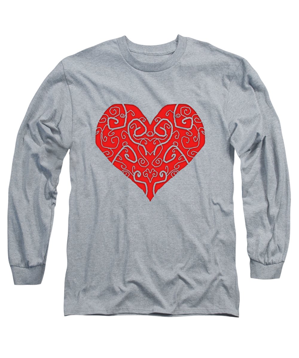 Heart Swirls - Long Sleeve T-Shirt