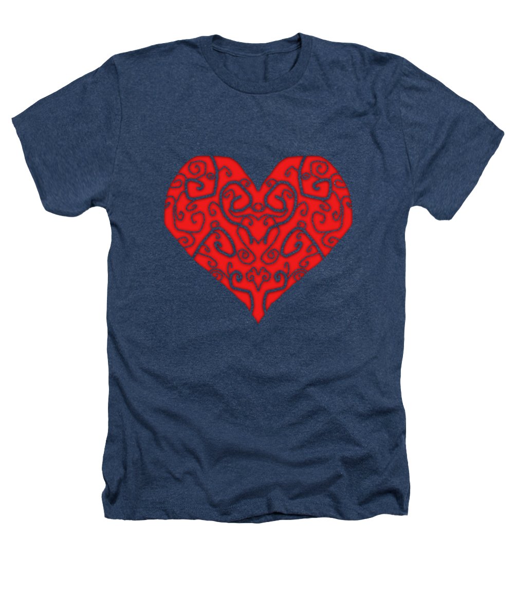 Heart Swirls - Heathers T-Shirt