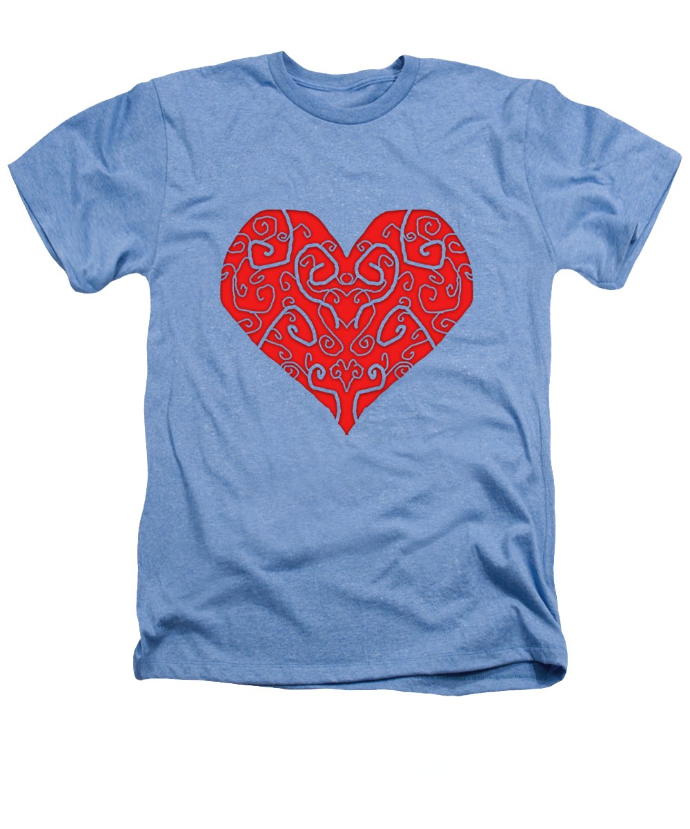 Heart Swirls - Heathers T-Shirt