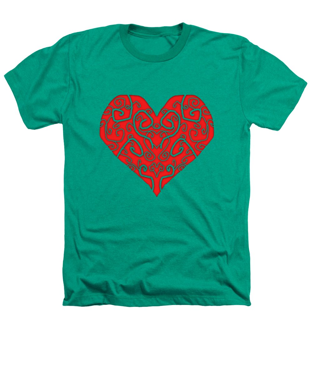 Heart Swirls - Heathers T-Shirt