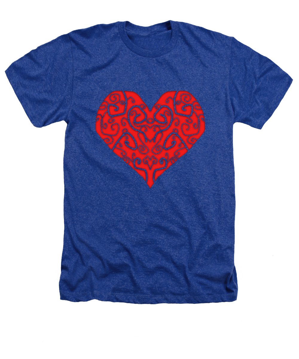 Heart Swirls - Heathers T-Shirt