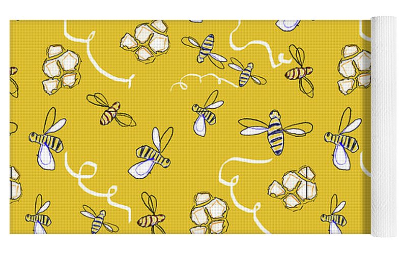 Honey Bees - Yoga Mat