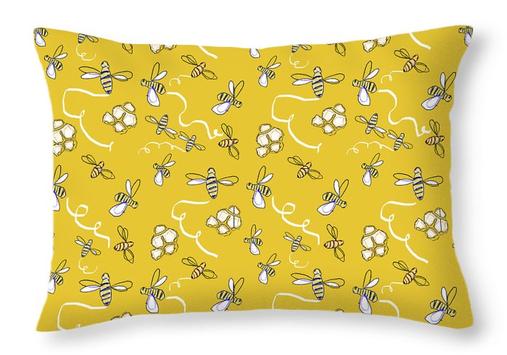 Honey Bees - Throw Pillow