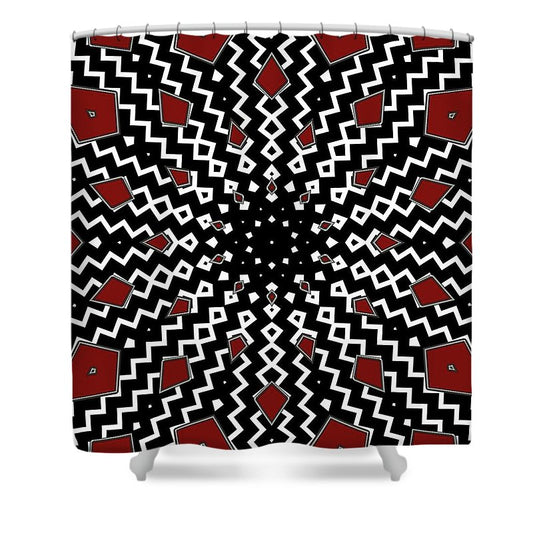 Hyperspace Kaleidoscope - Shower Curtain