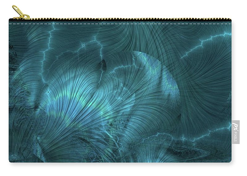 I gOt Memories Blue Metallic Abstract - Carry-All Pouch