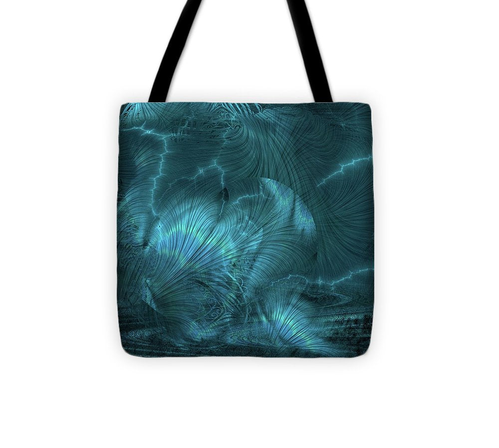 I gOt Memories Blue Metallic Abstract - Tote Bag