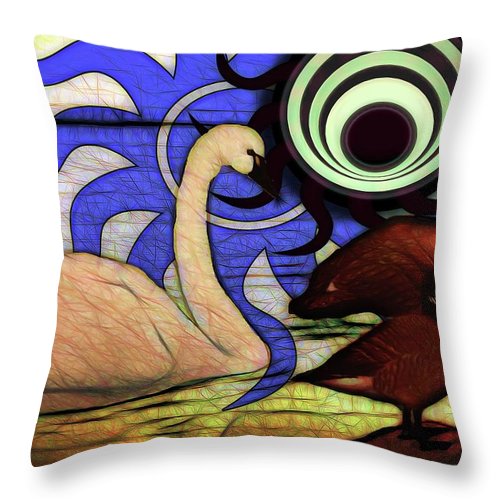 I Thought It Was a Swan - Throw Pillow