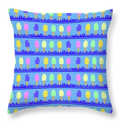 Ice Cream Bars Pattern - Throw Pillow