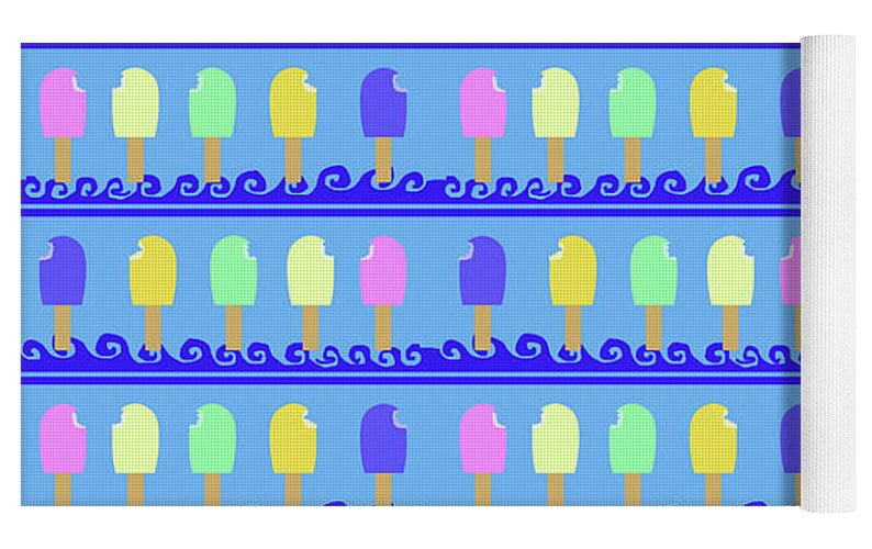 Ice Cream Bars Pattern - Yoga Mat