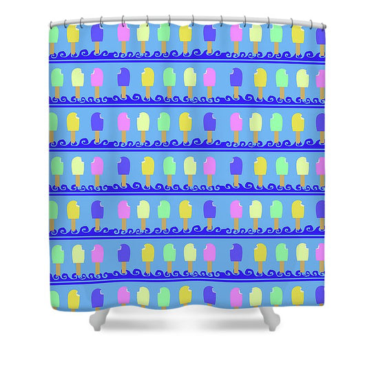 Ice Cream Bars Pattern - Shower Curtain