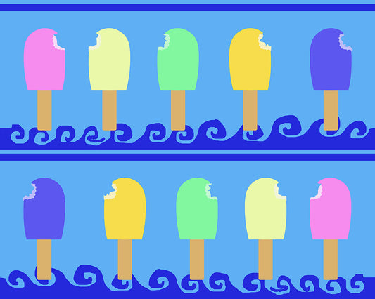 Ice Cream Bars Pattern Digital Image Download
