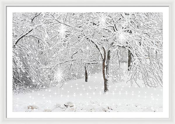 Incandescent and Florescent Winter - Framed Print