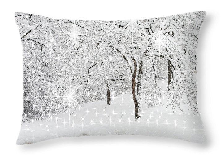 Incandescent and Florescent Winter - Throw Pillow