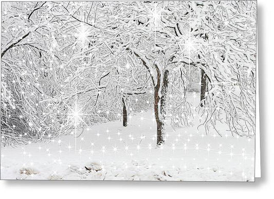 Incandescent and Florescent Winter - Greeting Card