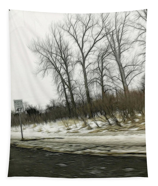 January Roadside  - Tapestry
