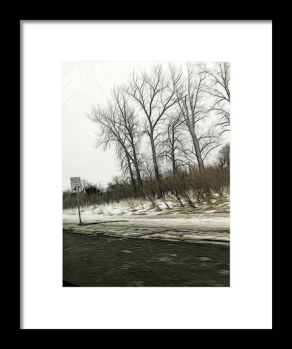 January Roadside  - Framed Print