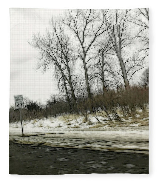 January Roadside  - Blanket