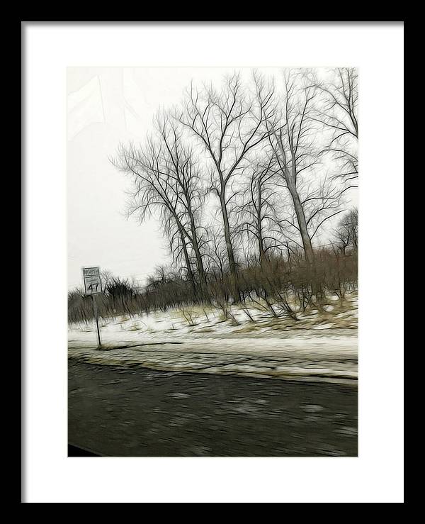 January Roadside  - Framed Print