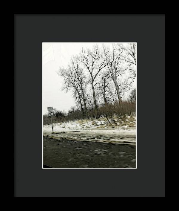 January Roadside  - Framed Print