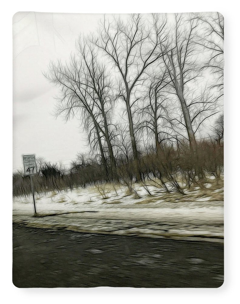 January Roadside  - Blanket