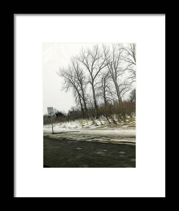 January Roadside  - Framed Print