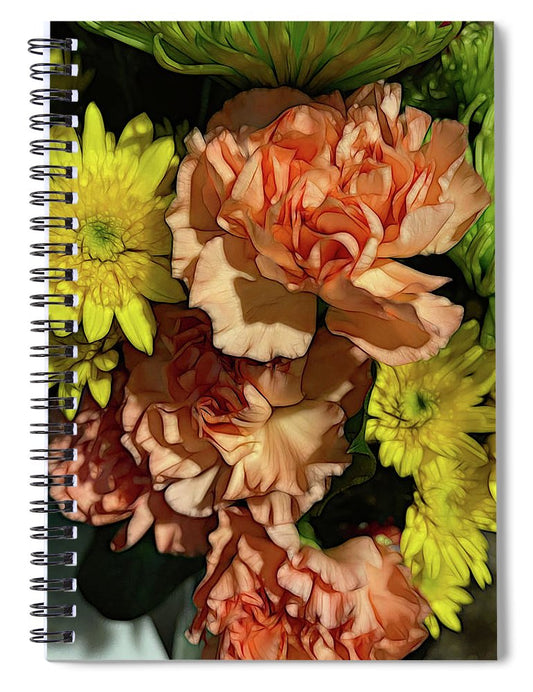 June Flowers 4 - Spiral Notebook