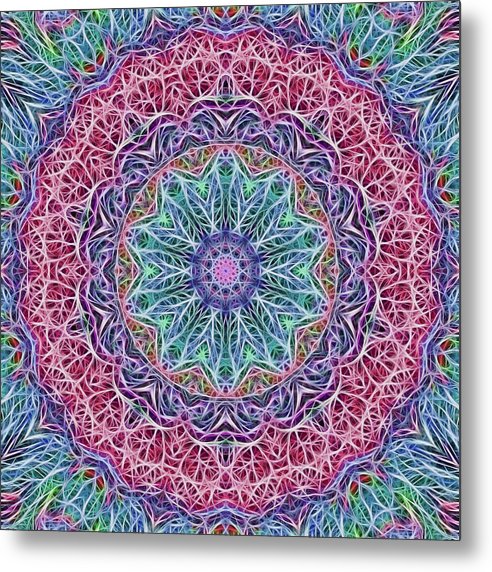 Kaleidoscope 115 - Metal Print