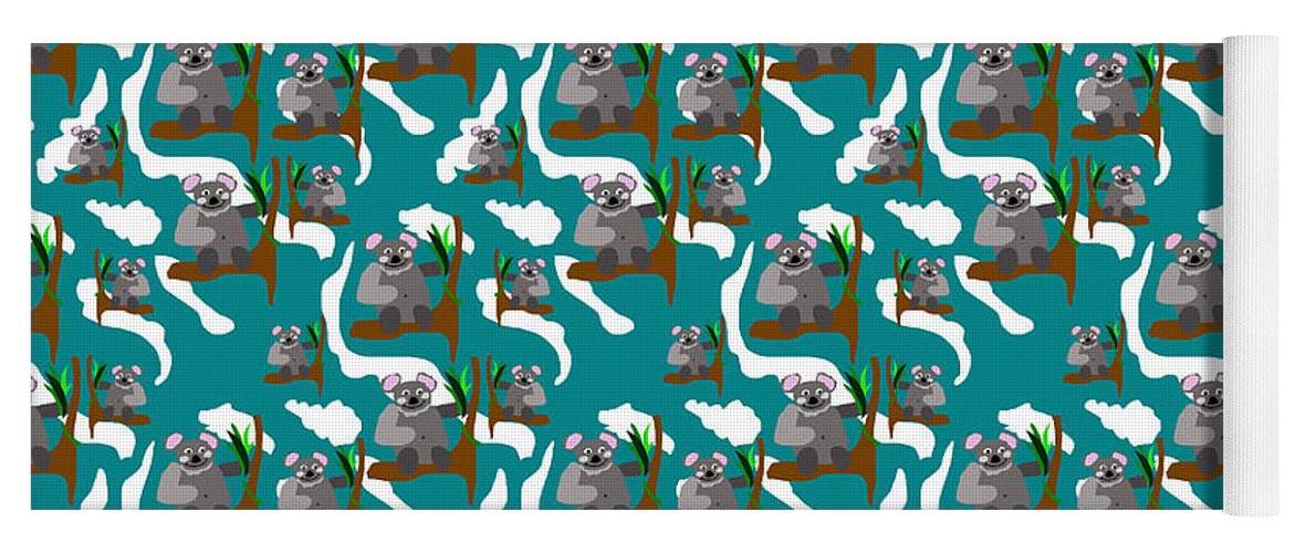 Koala Bears and Clouds - Yoga Mat