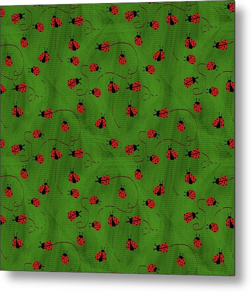 Ladybugs - Metal Print