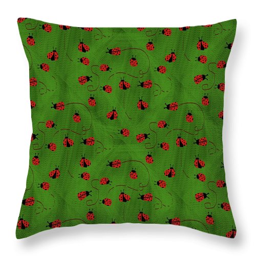 Ladybugs - Throw Pillow