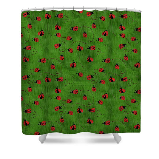 Ladybugs - Shower Curtain