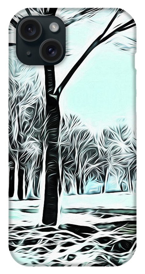 Lake Michigan In Winter - Phone Case