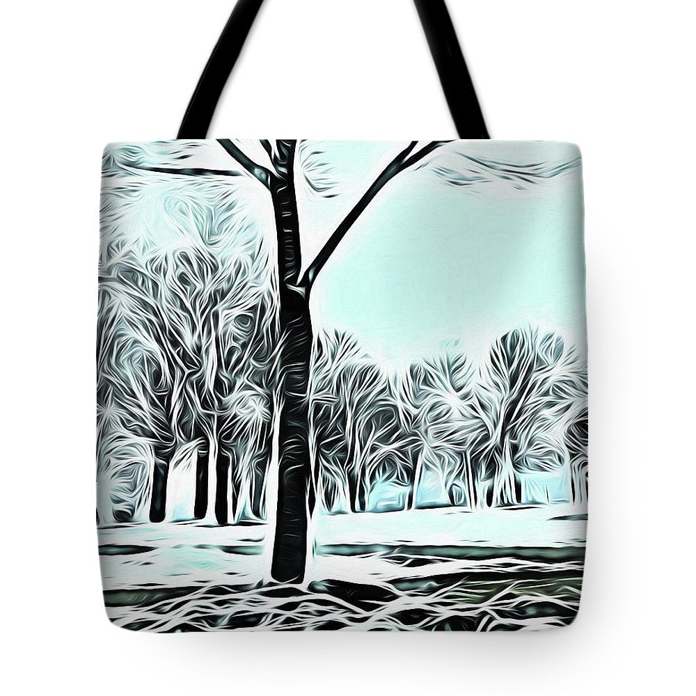 Lake Michigan In Winter - Tote Bag