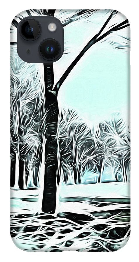 Lake Michigan In Winter - Phone Case