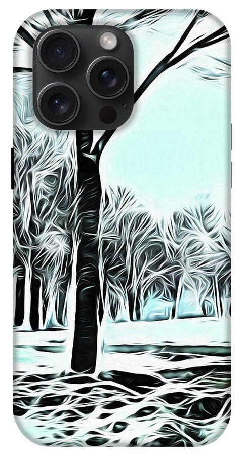 Lake Michigan In Winter - Phone Case