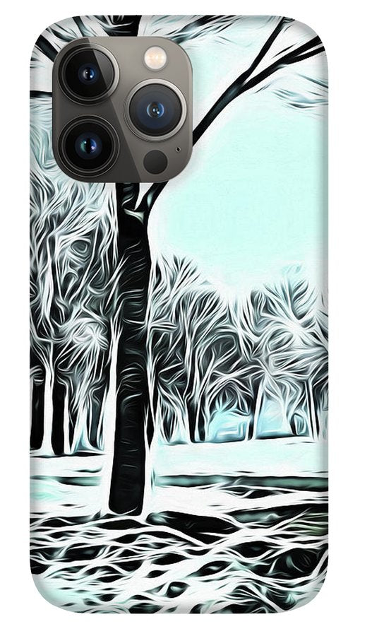 Lake Michigan In Winter - Phone Case