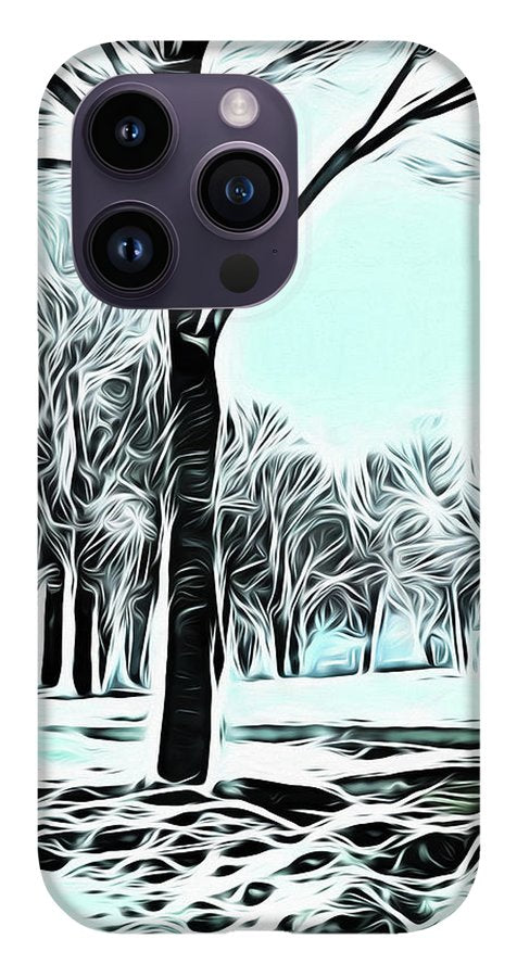 Lake Michigan In Winter - Phone Case