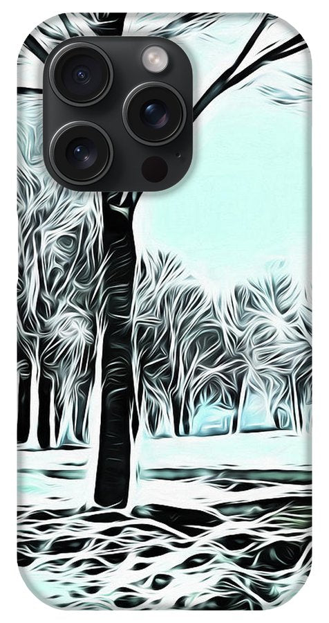 Lake Michigan In Winter - Phone Case