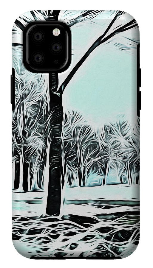 Lake Michigan In Winter - Phone Case