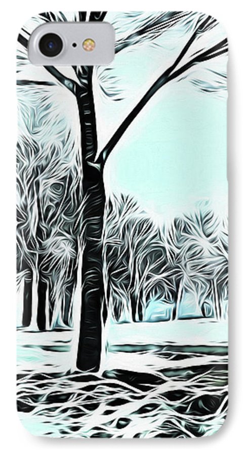 Lake Michigan In Winter - Phone Case