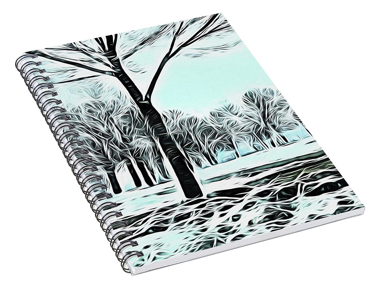 Lake Michigan In Winter - Spiral Notebook