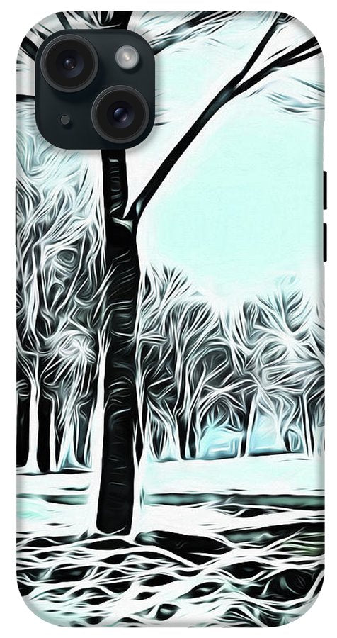 Lake Michigan In Winter - Phone Case