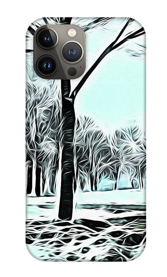 Lake Michigan In Winter - Phone Case