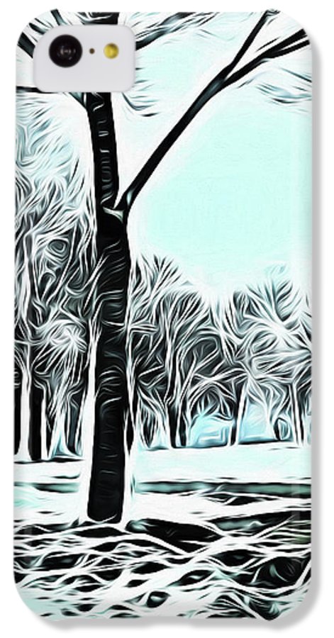 Lake Michigan In Winter - Phone Case