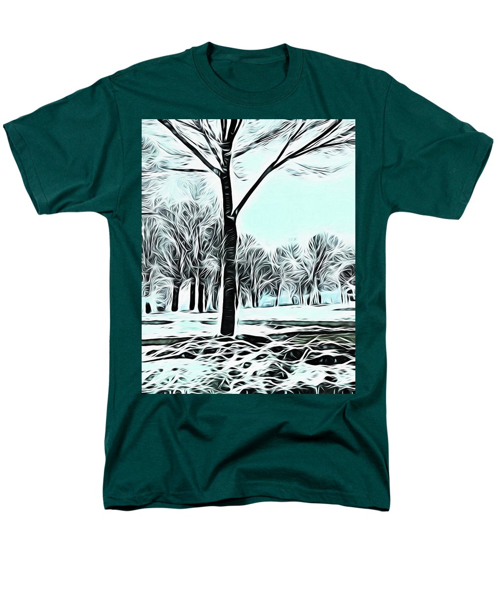 Lake Michigan In Winter - Men's T-Shirt  (Regular Fit)