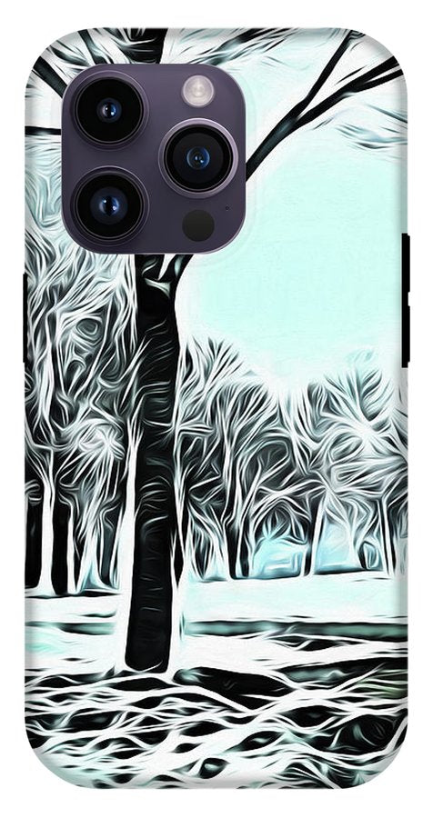 Lake Michigan In Winter - Phone Case