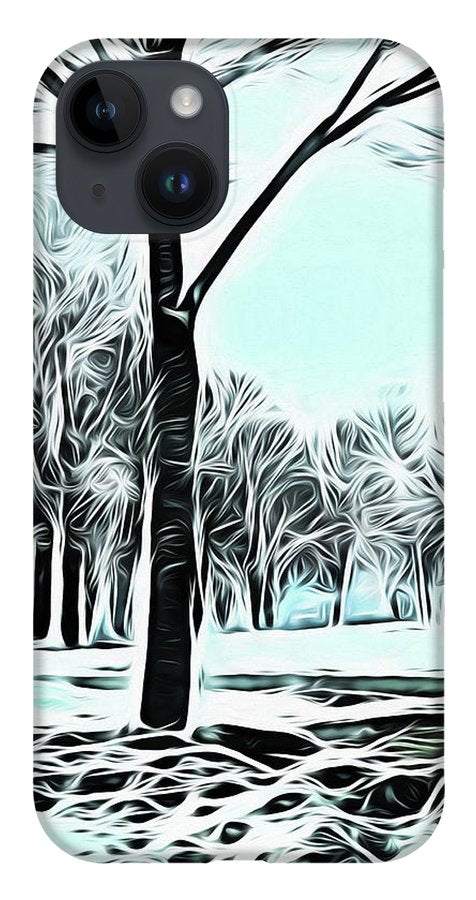 Lake Michigan In Winter - Phone Case